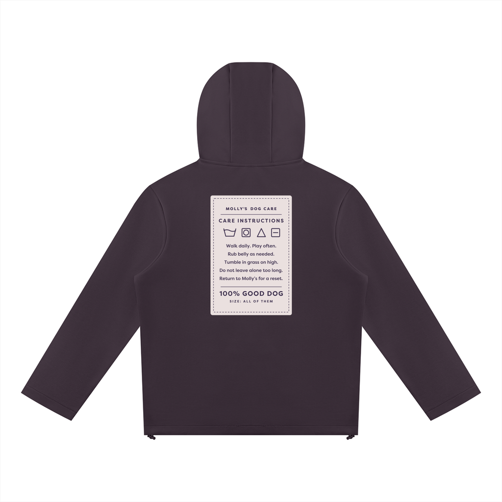 Care Instructions Zip Hoodie