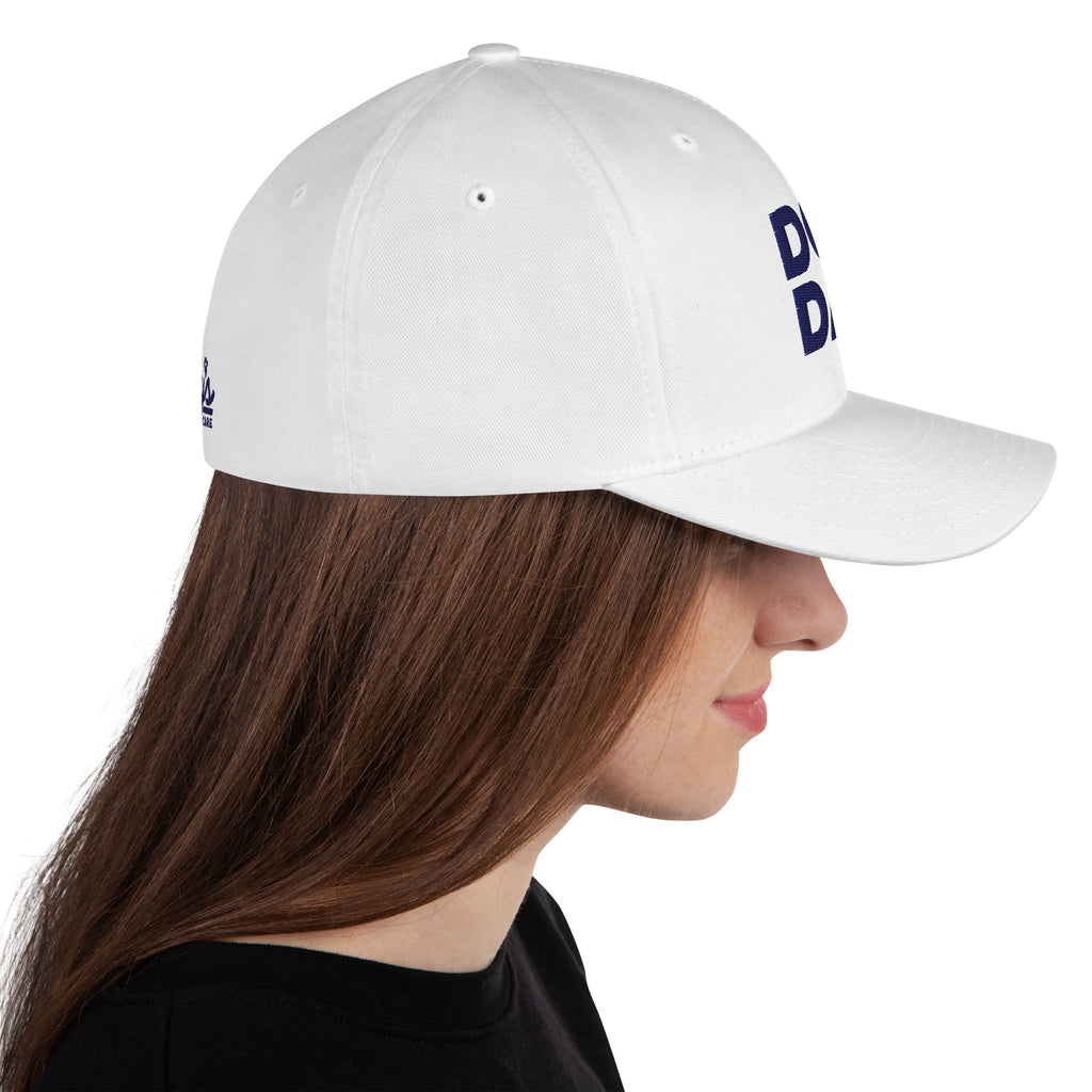 Dog Dad Cap in white, right side