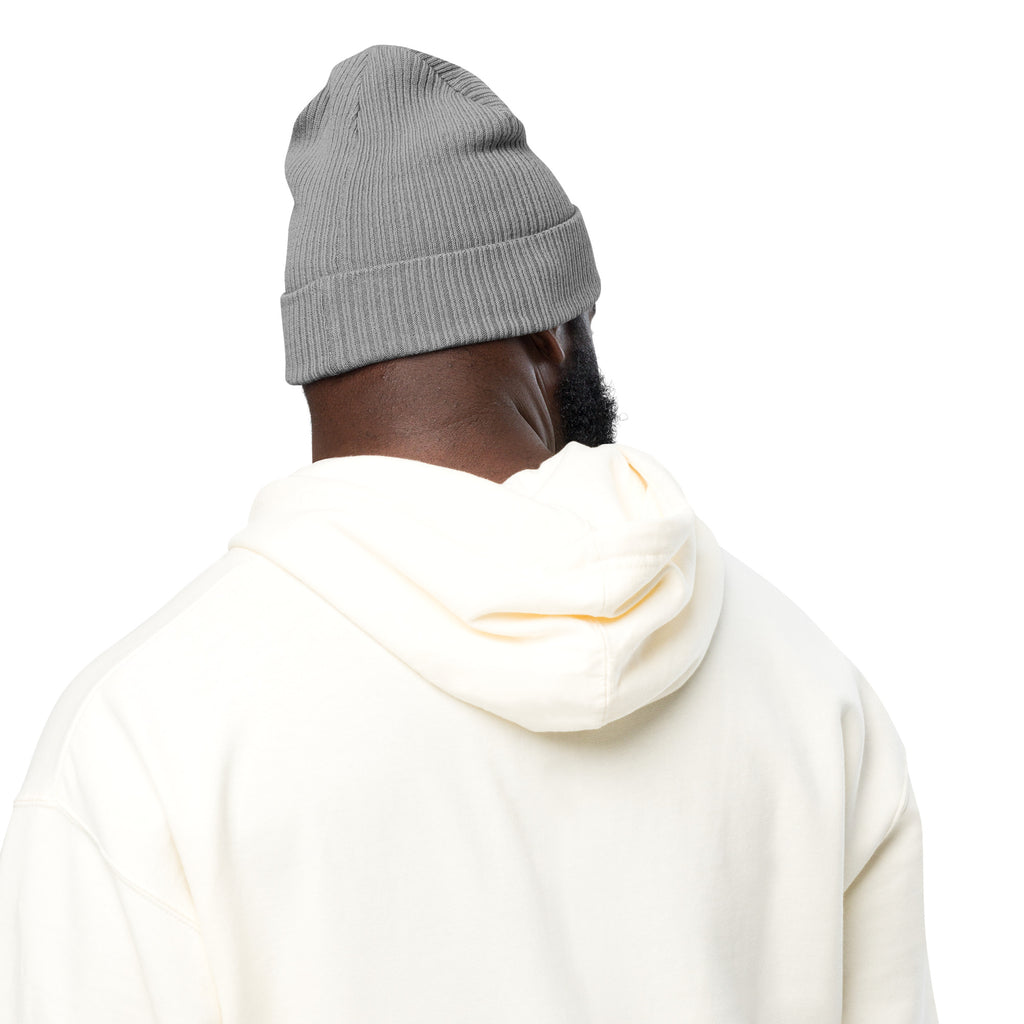 M-Dog Beanie in light grey, back