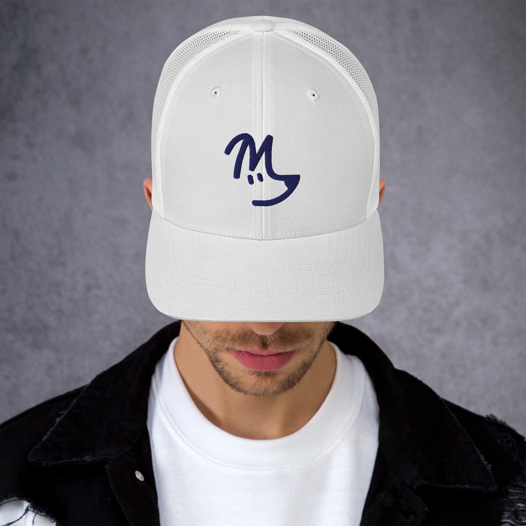 M-Dog Trucker in white, front